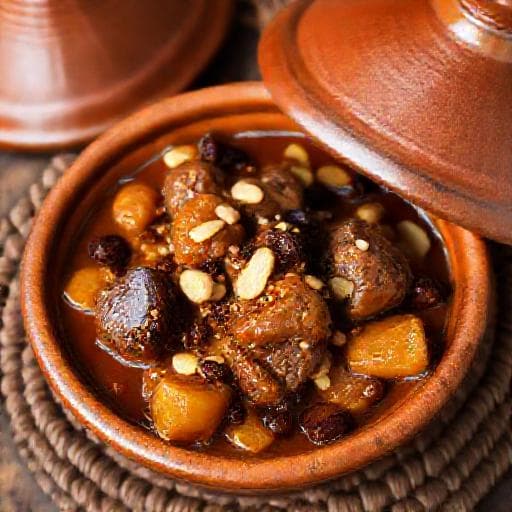 طاجين الحلو التقليدي باللحم والبرقوق