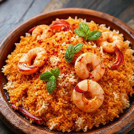 محمّر بحريني بالروبيان والبهارات الحارة