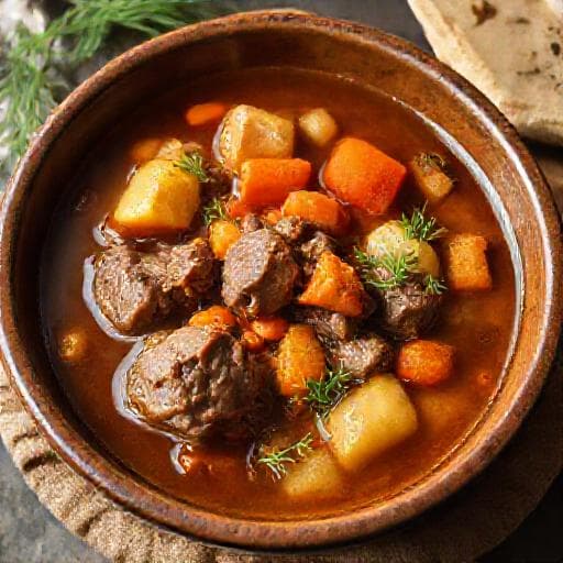 تشريب لحم بالخضروات