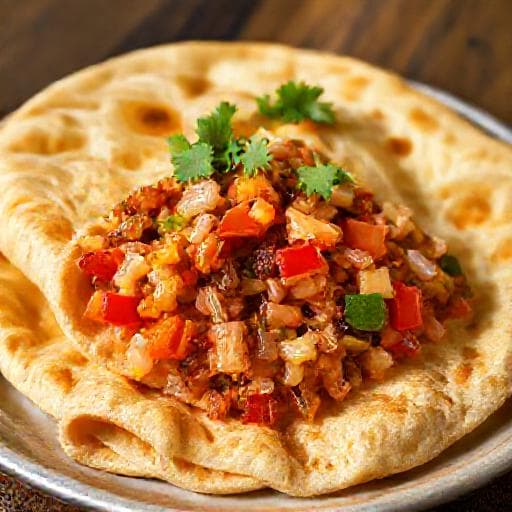 لحوح بالخضار المفرومة