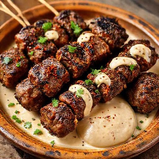 كفتة مشوية بالطحينة