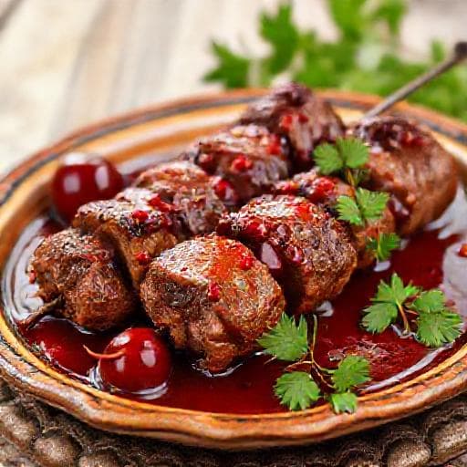 كباب بالكرز التقليدي