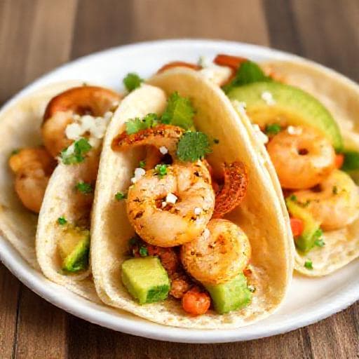 Quick Garlic Butter Shrimp Tacos