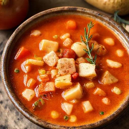 Quick Manhattan Clam Chowder