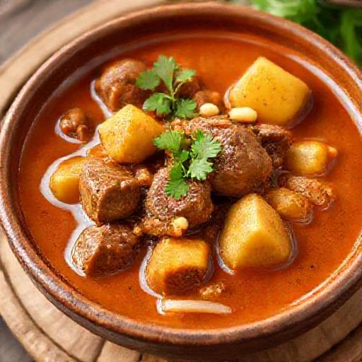 Authentic Thai Massaman Curry with Beef