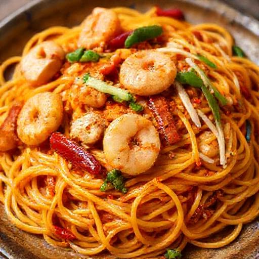 Singapore Chow Mein (Mee Goreng Style)