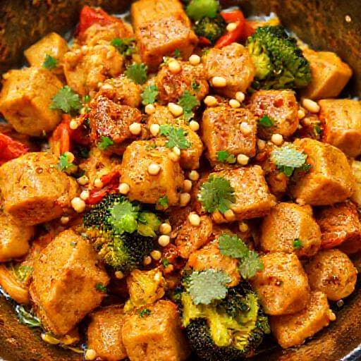 Spicy Peanut Chicken Suya Stir-fry