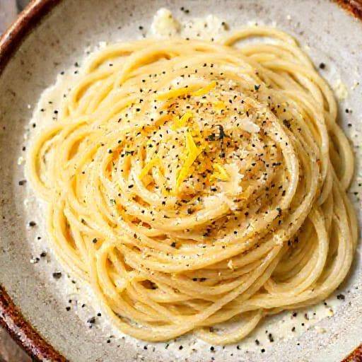 Cacio e Pepe with Lemon Zest