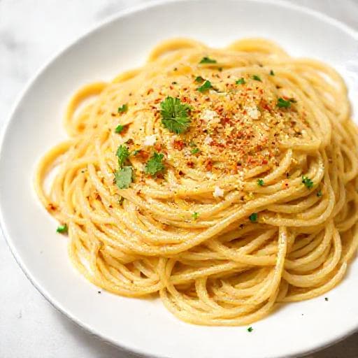 Quick Spaghetti Aglio e Olio