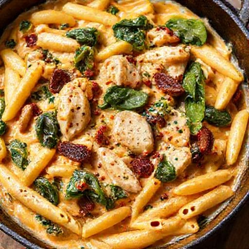Creamy One-Pot Tuscan Chicken Pasta