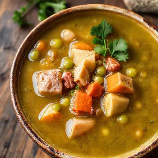 Classic Split Pea Soup with Ham Hock