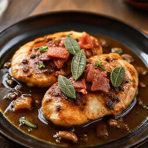 Chicken Marsala with Prosciutto and Sage