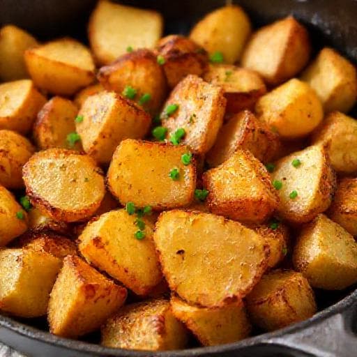 Quick Pan-Fried Roast Potatoes