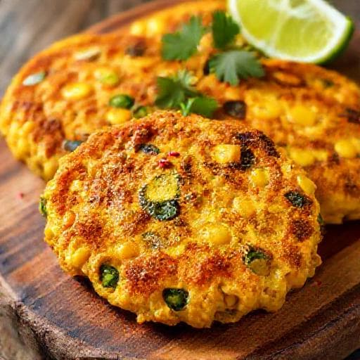 Spicy Corn and Zucchini Fritters
