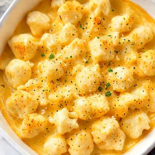 Quick Cauliflower Cheese Bake