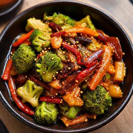 Spicy Szechuan Vegetable Stir-Fry