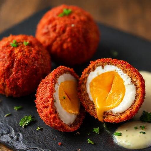 Spicy Chorizo Scotch Eggs