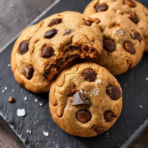 Brown Butter Salted Caramel Chocolate Chip Cookies