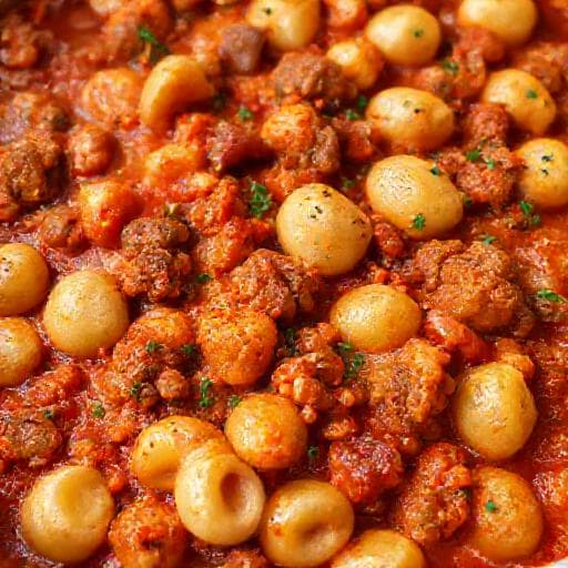 Spicy Italian Sausage and Gnocchi Bake