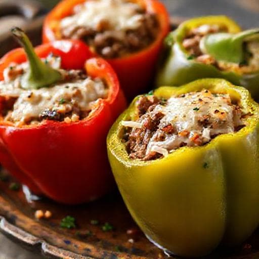 Cheesesteak Stuffed Bell Peppers