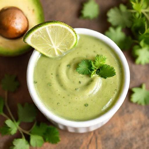 Salsa Verde Cremosa de Aguacate y Cilantro