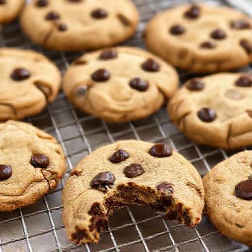Galletas Rápidas de Chispas de Chocolate (Sin Batir)