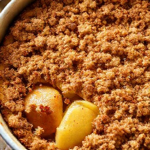 Tarta de Manzana Rápida (Estilo Crumble)