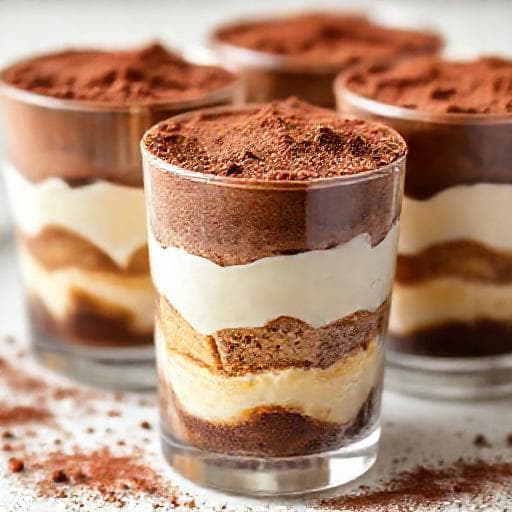 Tiramisú Rápido en Vasos