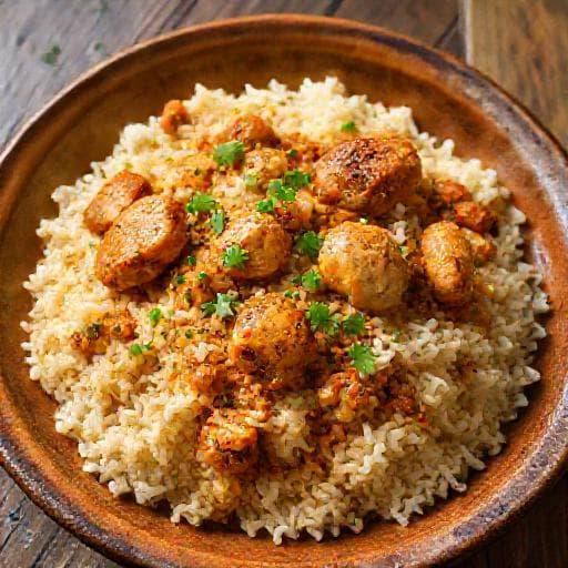 أرز مديني سريع بالدجاج
