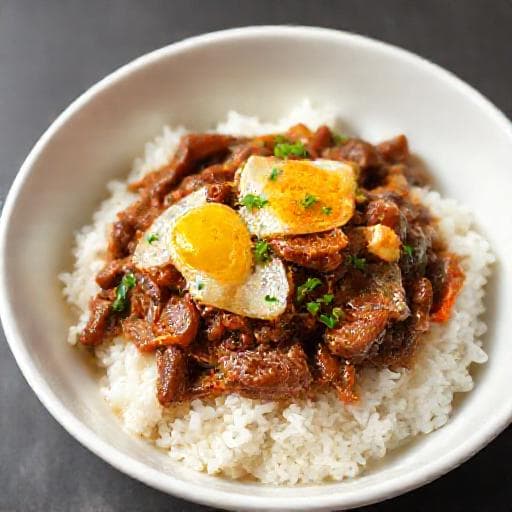 快手滑蛋牛肉饭