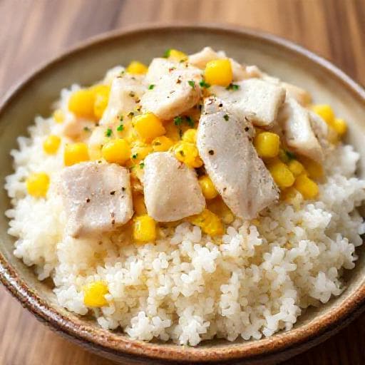 簡易粟米斑塊飯
