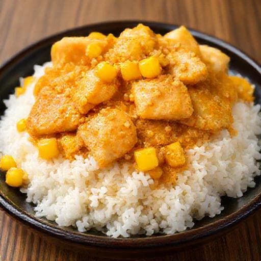 金沙粟米斑塊飯