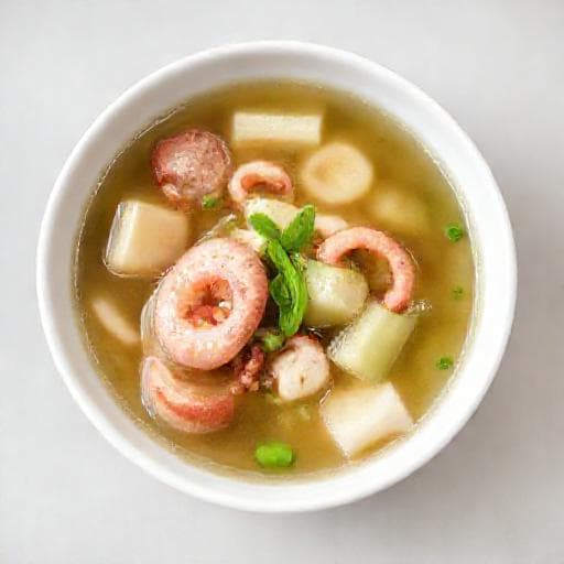 快手節瓜章魚眉豆湯