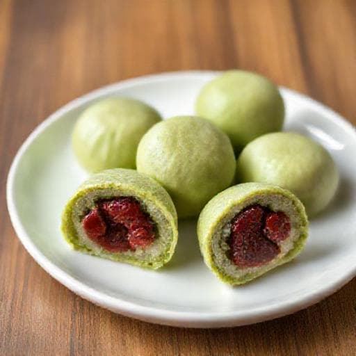 简易抹茶青团