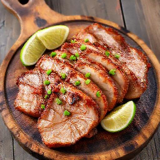 簡易香煎豬頸肉