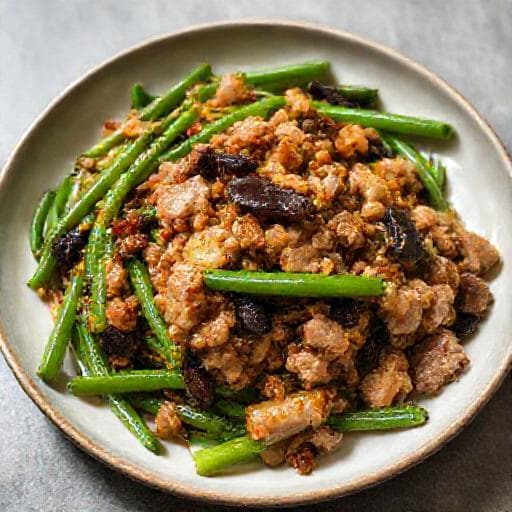 快手榄菜肉碎四季豆