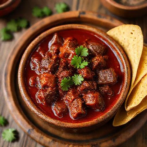 Chile Colorado con Carne Tradicional