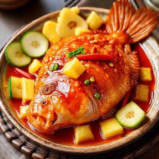 Ikan Siakap Masam Manis Klasik