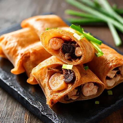 Popia Goreng Udang & Cendawan