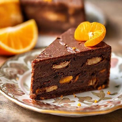 Kek Batik Coklat Oren
