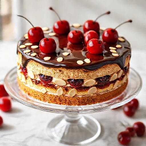 Splitska torta s bademima i višnjama