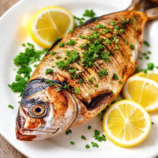 Brza skuša na gradele s češnjakom i peršinom