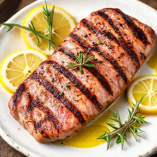 Klasična Tuna na Žaru s Limunom i Maslinovim Uljem