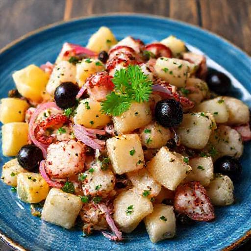 Salata od hobotnice s krumpirom i mediteranskim začinima