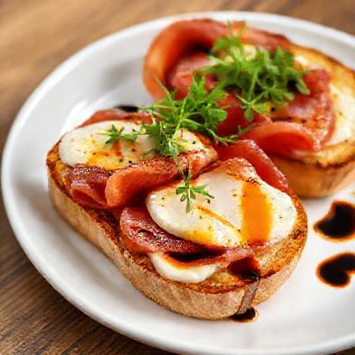 Brzi pršut i sir na toastu