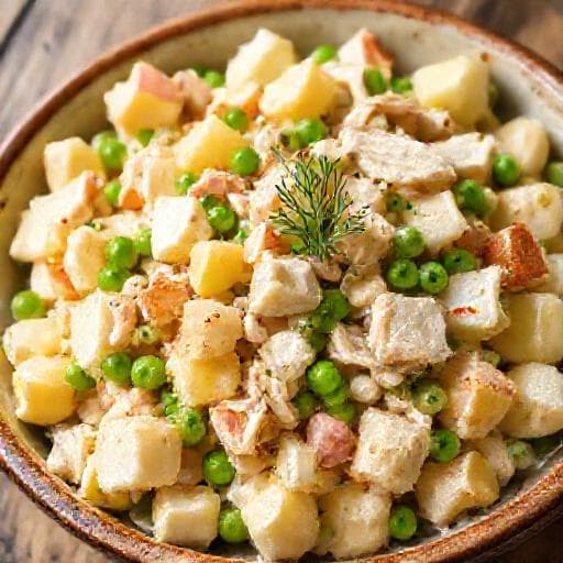 Francuska salata s piletinom i jabukom