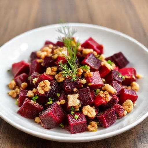 Brza salata od cikle s orasima