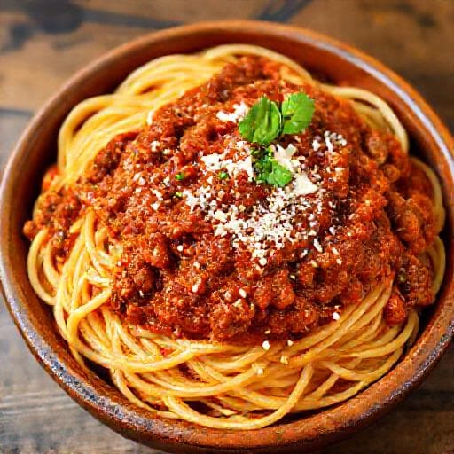 Špageti Bolognese s Govedinom i Svinjetinom
