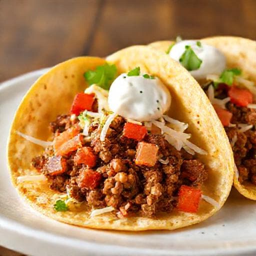 Klasični Tacos s Mljevenim Mesom