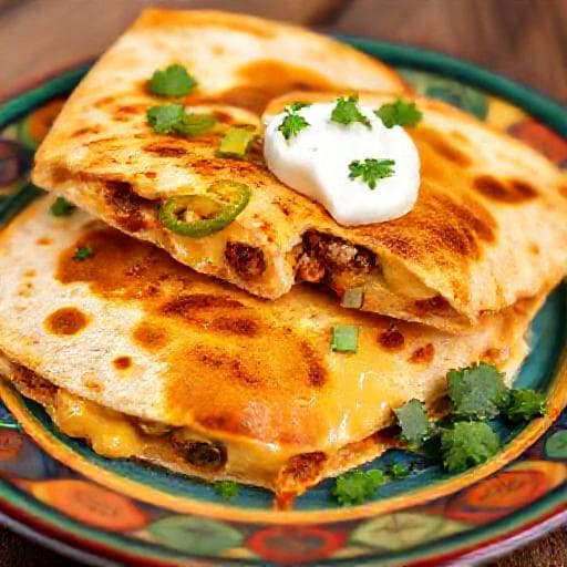 Quesadilla sa sirom i čilijem (Tex-Mex stil)